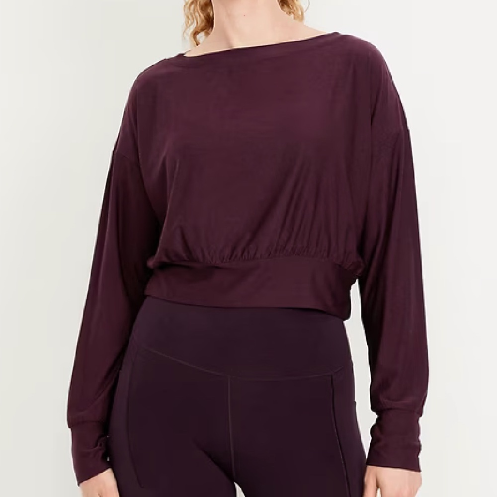 Old Navy CloudMotion Boat-Neck Top